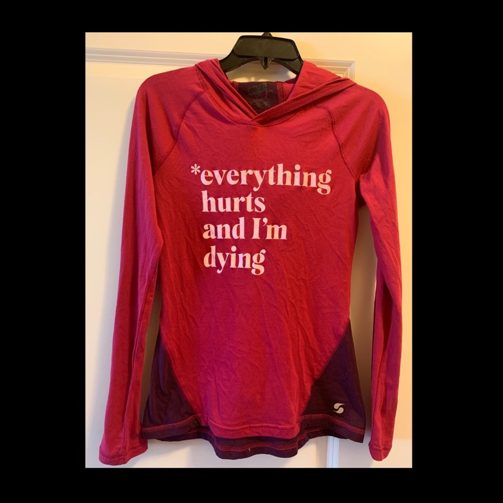 long sleeve hooded t-shirt